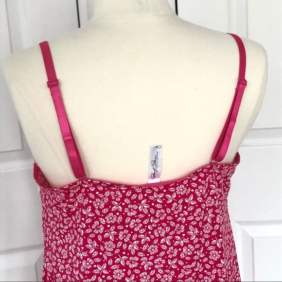 Pink floral slip dress - Picture 3 of 4